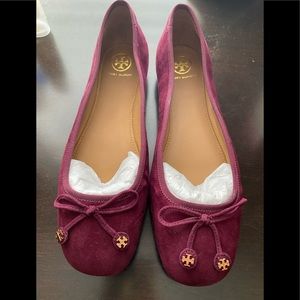 Tory burch Laila suede driver ballet flat